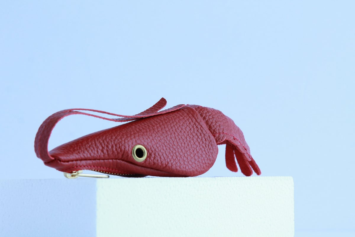 Shrimp coin purse