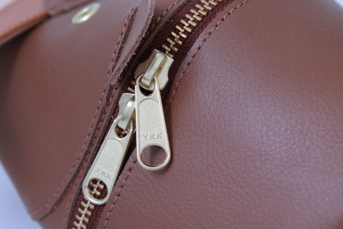 wooden carving bear pouch