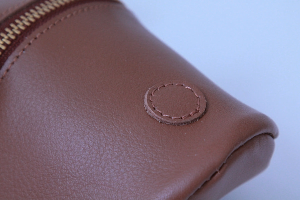 wooden carving bear pouch